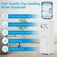 thumbnail image 5 of Giantex Plastic Top Loading Water Cooler Dispenser with Storage Cabinet, 5 Gallon, 5 of 8
