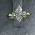 thumbnail image 4 of Hitanshu Jewels Marquise Cut Cubic Zirconia Wedding Band Ring for Her 14K Yellow Gold Finish, 4 of 5