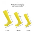 thumbnail image 3 of Calcetines de fútbol finos de color sólido de verano para adultos, medias transpirables absorbentes del sudor, calcetines altos deportivos profesionales antideslizantes para niños, 3 of 5