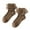 Brown, variant on Utlike Girls Ruffle Socks Big Double Lace Turn Cuff Dress Socks Cute Lace Socks For Toddler Size 1-3 Years