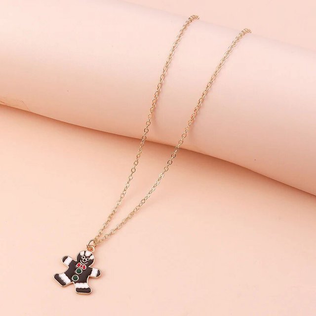 Collares de Navidad esmaltados para mujeres, hombres y niños, colgante de campana de muñeco de nieve, calcetín de árbol de Papá Noel, regalos de joyería de Feliz Año Nuevo, nuevo
