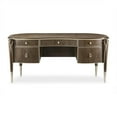thumbnail image 4 of Pemberly Row Modern Transitional Wood Desk in Hazelnut Brown, 4 of 18