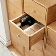 thumbnail image 5 of Cterwk Bedside Table Storage Cabinet Freestanding Corner Cabinets Storage Table with 4 Drawers, 5 of 9