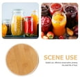 thumbnail image 7 of 2pcs Bamboo Round Sealed Lids Round Canning Lids with Silicone Sealing Rings, 7 of 7