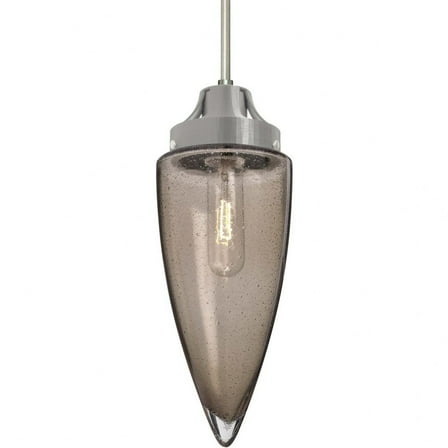 Besa Lighting - Sulu - 1 Light Cord Pendant-Satin Nickel Finish-Clear Bubble