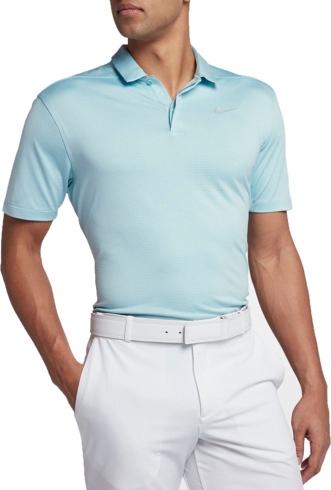 nike men's control stripe dry golf polo