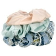 thumbnail image 6 of Scunci Trend Collection Scrunchie Hair Ties, Blue Floral, 3 Ct, 6 of 9