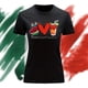 thumbnail image 3 of Playera Blusa Impreso De Peace Love Michelada Fiestas Patrias Mexico Septiembre Independencia Color Negro Talla Mediana Marca Emil SaEs, 3 of 4