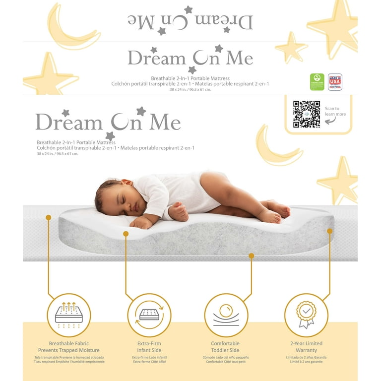 Dream on me portable foam mattress hotsell