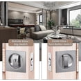 thumbnail image 4 of Sliding Door Lock Pocket Door Lock Invisible Recessed Mortise Lock Wooden Door Lock Silver - q36/YY, 4 of 5