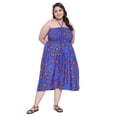 thumbnail image 1 of Oussum Robe Tube Courte pour Femmes Sans Manches, Robes d'Été, Bleu, 1 of 7