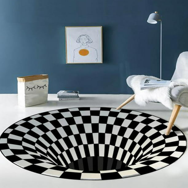 3d Round Vortex Rug Pads For Area Rugs, Pad For Area Rug On Tile Floor