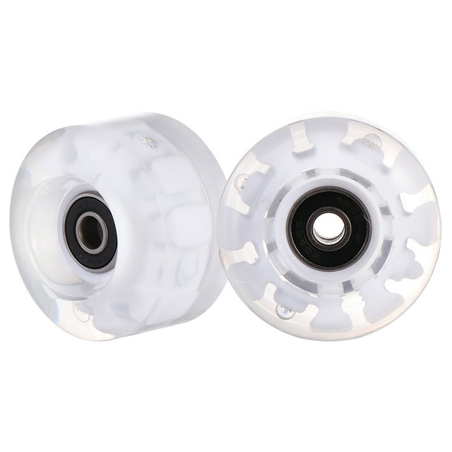 2 Pcs Roues PU Accessoires Utiles pour Patins à Roulettes Lumineux Outil de Patinage pour Enfants Hommes