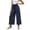 Navy, variant on zbxnLI Wide Leg Cropped Pants for Women High Elastic Waist Baggy Pant with Pockets Casual Vacation Trousers
