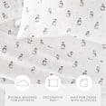 thumbnail image 5 of Noble Linens 3 Piece Holiday Microfiber Bed Sheet Set, Vintage Snowman, Twin, 5 of 13