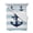 blue, variant on Aqua Stripe Nautical King Size Down Alternative Comforter, Lightweight Comforter Quilt Bedding Set with Pillow Shams Navy Blue Anchor Summer Coastal All Seasons Bed Comforter Duvet Insert 96"x106"
