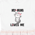 thumbnail image 4 of Inktastic Mimi Loves Me Grandchild Girls Girls Toddler Dress, 4 of 5