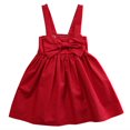 thumbnail image 1 of PENGXIANG Baby Girl Sleeveless Sling Cute Bow Strapless Backless Dress, 1 of 10