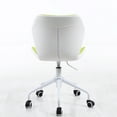 thumbnail image 3 of Modern Home Ripple Mid-Back Office Task Chair - White/Lime White Base, 3 of 7