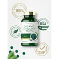 thumbnail image 6 of Organic Spirulina Capsules 3500mg | 500 Tablets | Non-GMO & Gluten Free | By Carlyle, 6 of 8