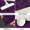 thumbnail image 3 of Purple Gothic Floral Pattern Kitchen Rug Mat,Kitchen Runner Rugs Non Skid Washable,Decorative Kitchen Floor Mats for Kitchen,Sink,Laundry,17"X47", 3 of 5