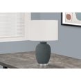 thumbnail image 1 of Monarch Specialties Lighting, 24"h, Table Lamp, Blue Ceramic, Ivory / Cream Shade, Contemporary, 1 of 6