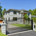 thumbnail image 6 of ALEKO Steel Single Swing 12 x 6 feet Black Driveway Gate London Style, 6 of 12