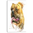 thumbnail image 2 of Aggressive Funny Dog in Brown - Animal Canvas Wall Art, 2 of 3