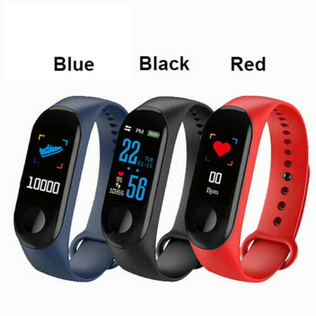 Smart Band Blood Pressure M3 Fitness Tracker Watch IP67 Swimming Waterproof GPS Tracker Heart Rate Monitor Smartband Men
