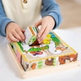 thumbnail image 4 of Melissa & Doug Farm Wooden Cube Puzzle with Storage Tray - 6 Puzzles in 1 (16 Pcs) - FSC Certified, 4 of 11