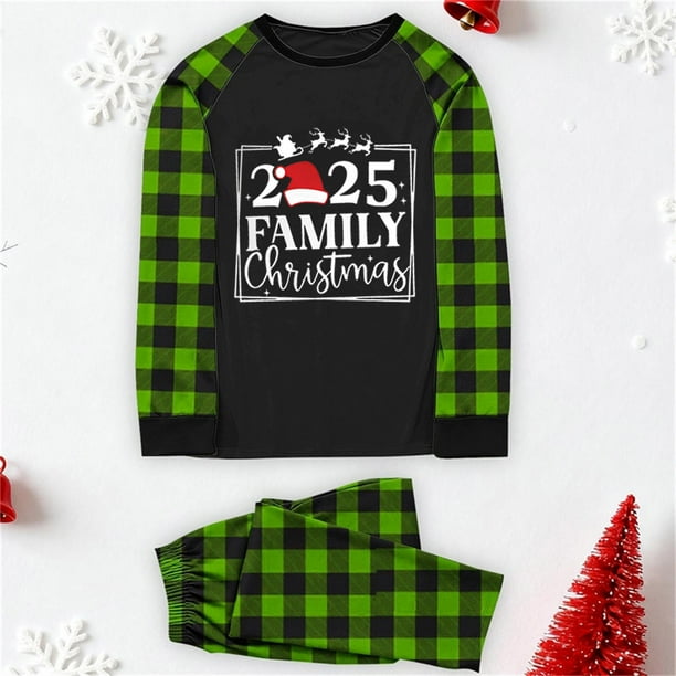Blusa y pantalones con estampado a cuadros para hombre y papá, ropa familiar, pijamas, blusa y pantalones de poliéster