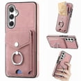 thumbnail image 1 of Funda para Samsung Galaxy A54 5g de cuero con acabado galvanizado y tarjetero (negro), 1 of 5