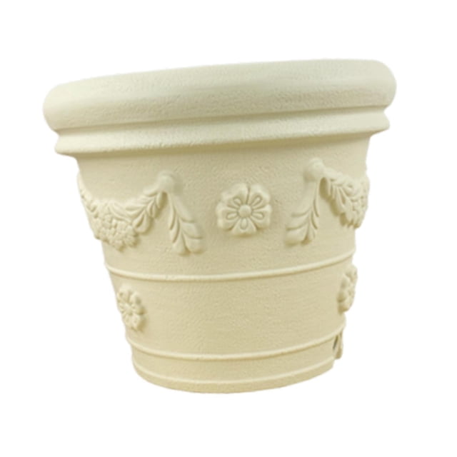 Maceta de resina, maceta para plantas, jardinería, creativa, duradera, para interiores de sala de estar XL Beige