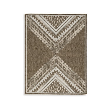 Signature Design by Ashley Dunsler 8' x 10' Rug, Brown & Cream