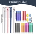 thumbnail image 2 of Erasable Gel Pen Thermal Easy-Rub Set, 0.5Mm Precision Tip Smooth Writing 20Ml Ink Tank, Cute Cartoon Eraser Design No-Waste Erasing Includes 12 Refills, 2 of 3