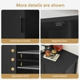 thumbnail image 6 of FANGSUM Floor Storage Cabinet with 2 Doors and 2 Open Shelves, Wooden Buffet Cabinet for Kitchen, Living Room, Hallway, 6 of 8