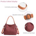 thumbnail image 3 of Hukapapa Bolso de tela simple, bolso de vela, bolso cruzado de gran capacidad para mujer, bolso de hombropúrpura, 3 of 5