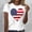 White, variant on Cavosen 4th of July Clothes Women 4th of July Short Sleeve Round Neck Tops USA Star Striped Print T Shirts Lady XL Red White and Blue Casual Tops Patriotic Tunic Tees 2025 Patriotic Clothes