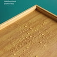 thumbnail image 4 of Bamboos Wood Rectangular Tea Tray Solid Wooden  Tray Tea Cups Trays Stand Tray For Kitchen Party Tea Bar Storage Tray Tableware, 4 of 9
