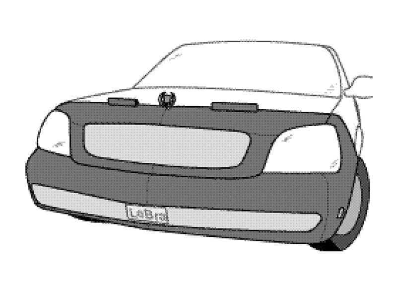 Black Vinyl LeBra Front End Cover Cadillac DeVille