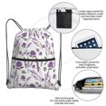thumbnail image 3 of Gaeub Lavender Flowers Gym Bag Sackpack Sports,Drawstring Backpack Sports Bag for Women Men Large Size, 3 of 6