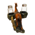 thumbnail image 2 of Brown Cognate Country Farmhouse Horse Carrying Salt & Pepper Shaker Set - Rustic Barnyard Kitchen Table Condiment Dispensers, 2 of 4