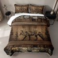 thumbnail image 2 of Erosebridal Fox Twin Quilt Set, Rustic Wood Twin Coverlet Set, 2pcs 1 Bedspread and 1 Pillowcase, 2 of 7