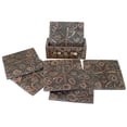 thumbnail image 2 of Stoneage Arts Inc Set of 6 Brown Cinnamon Scented Aroma Coaster 4", 2 of 2