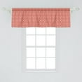 thumbnail image 2 of Ambesonne Moroccan Valance Pack of 2, Tile Like, 54"X18", Champagne Vermilion, 2 of 2
