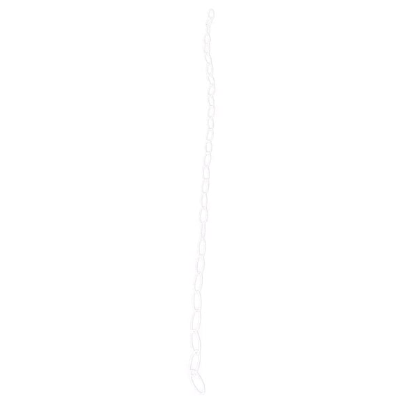 Cadena extensora Living Accents de acero blanco, 91,44 cm de alto, paquete de 1