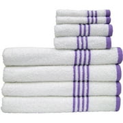 Mainstays Ms Ee 8 Piece Towel Set Voilet Sky
