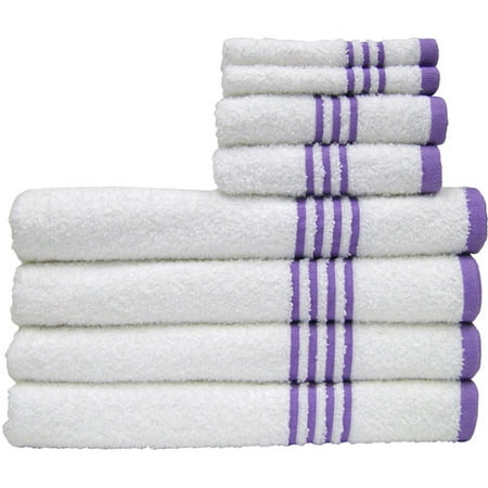 Mainstays Ms Ee 8 Piece Towel Set Voilet Sky