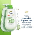Dove Refreshing Long Lasting Gentle Body Wash, Cucumber and Green Tea