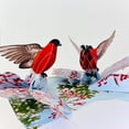 thumbnail image 2 of Love Birds 3D Pop Up Greeting Card, Handmade Pop Up Greeting Cards For Valentine's Day, Love, Christmas, Holidays, Congratulations, Noel, Xmas | 5" x 7" Includes Envelope and Note, 2 of 9